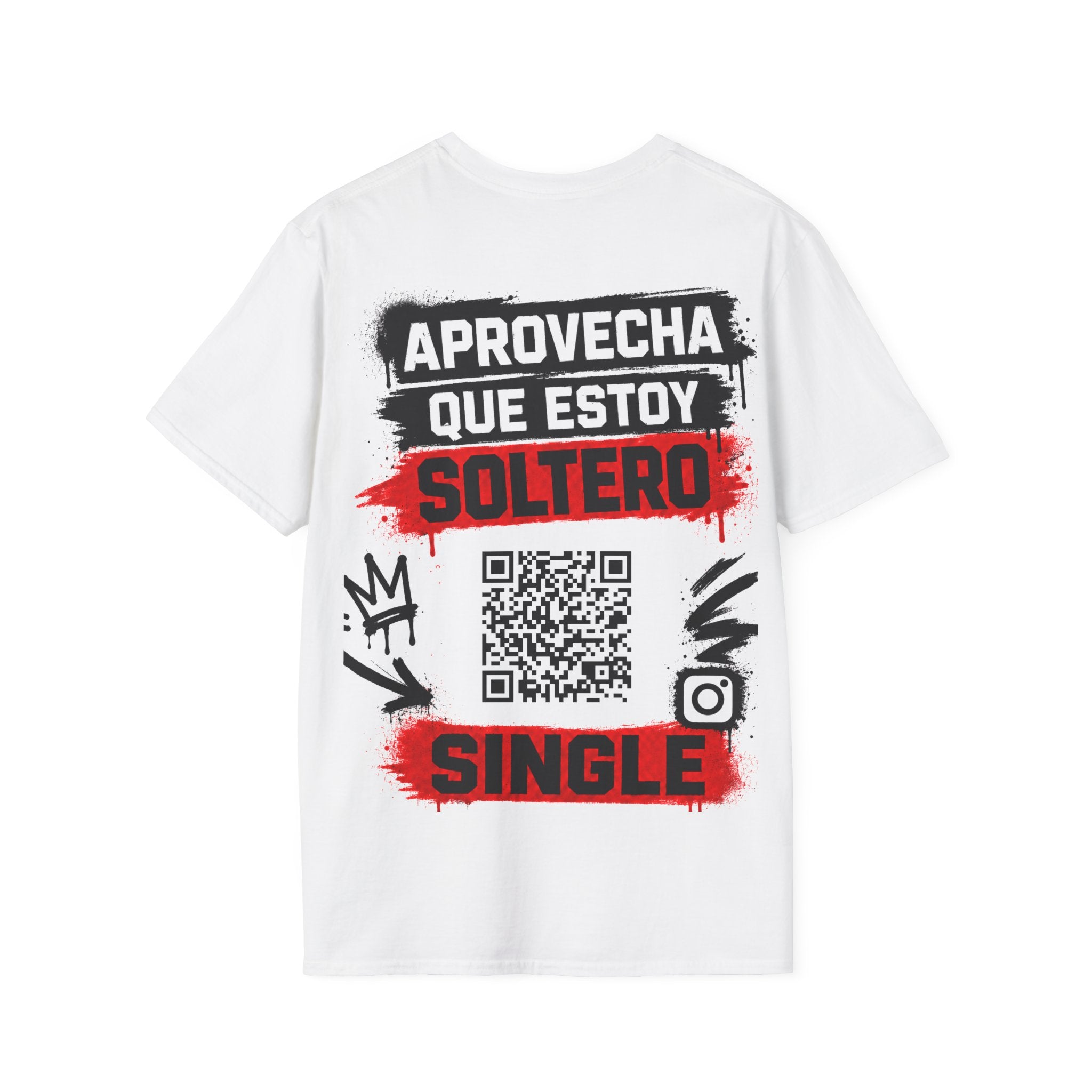 Camiseta «Soltero» · QR personalizado a tu Instagram