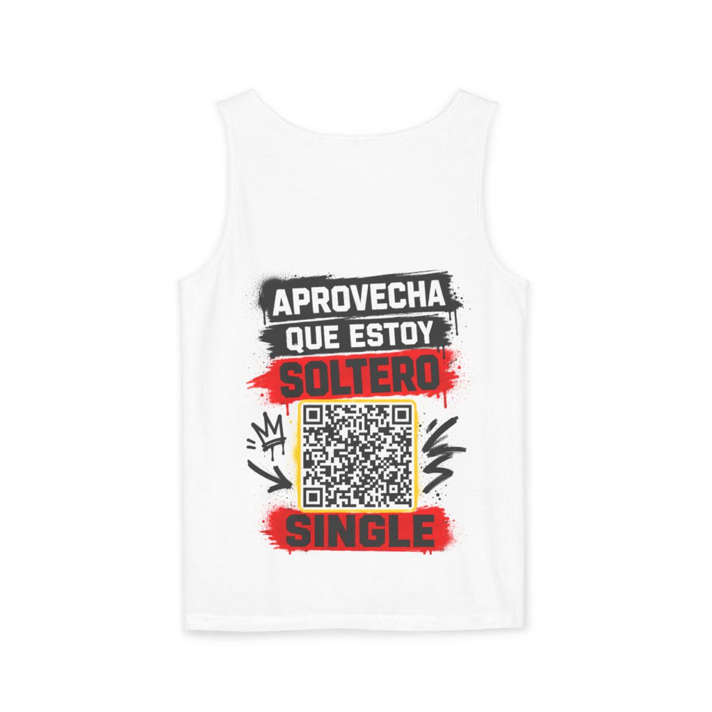 Camiseta sin mangas «Soltero» · QR personalizado a tu Instagram